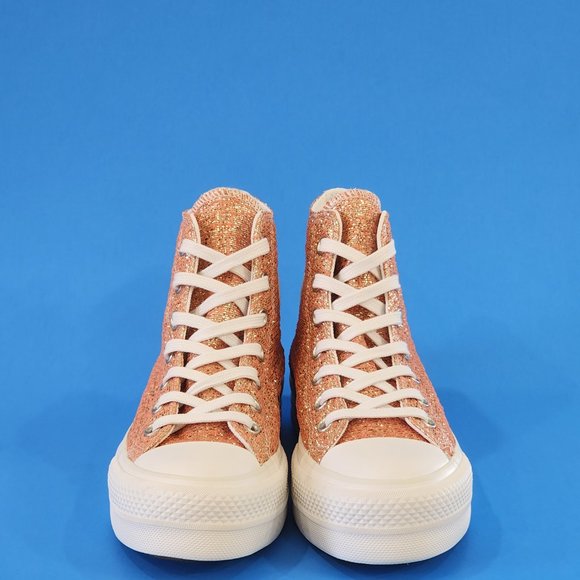 Converse CTAS Hi Lift Metallic Shimmer Women's Platform Sneakers 570984C NWT - Picture 6 of 6